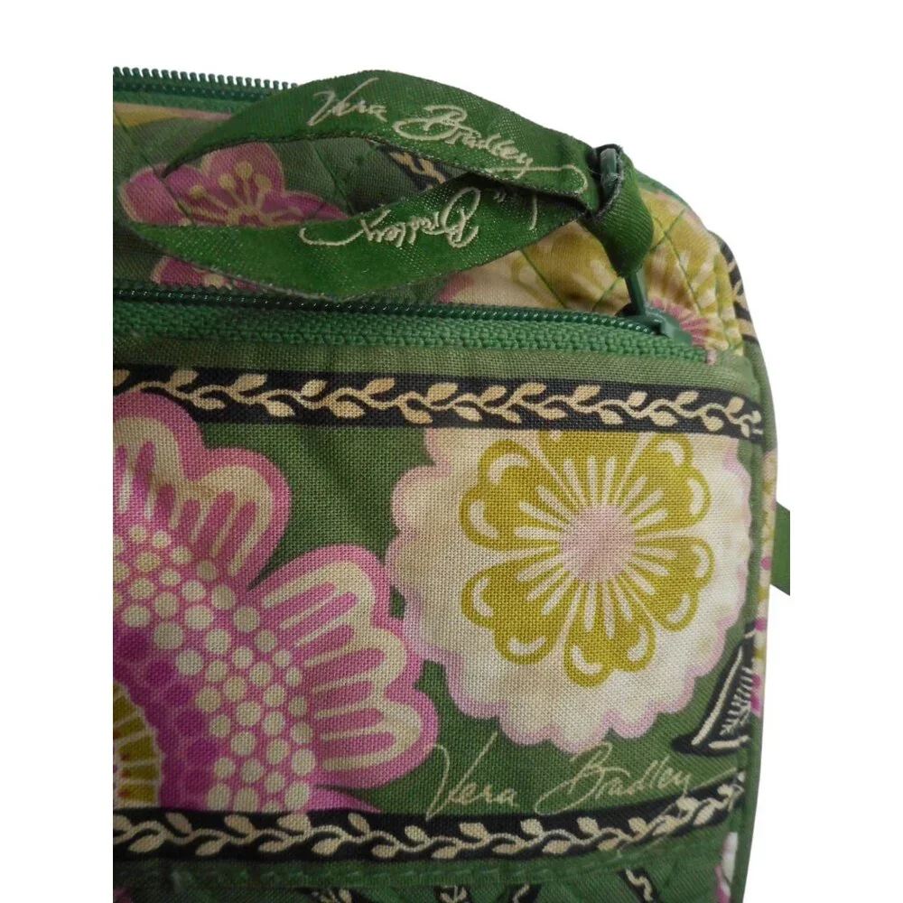 Vera Bradley Mini Hipster Olivia Pink Crossbody bag Green and Pink - Picture 3 of 5
